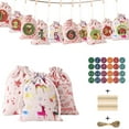 Portable Monthly Calendar, Bag 124 Cotton Bag Bundle Gift Christmas