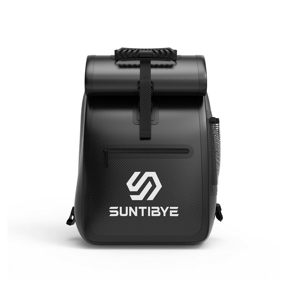 SUNTIBYE S8 Bike Bag Accessories for Bicycle Rear Rack Bag Waterproof Saddle Bag for Cycling Traveling Black
