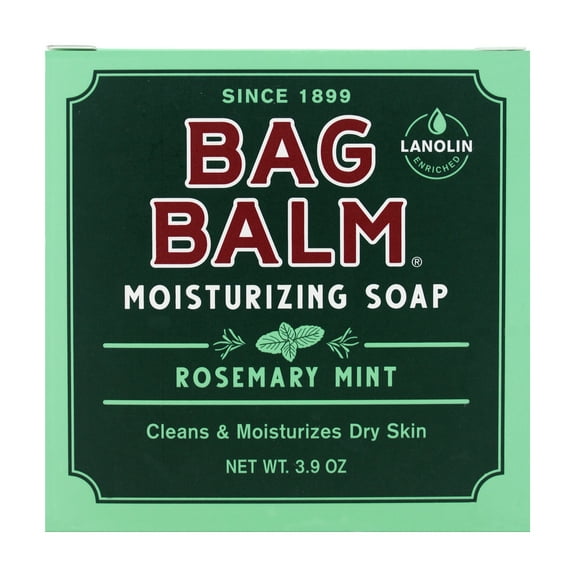 Bag Balm Mega Moisturizing Soap, Rosemary Mint 3.90 oz (Pack of 6)
