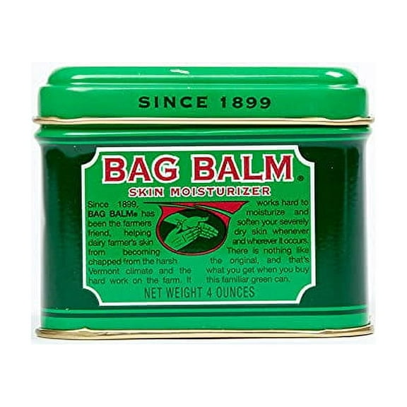 Bag Balm Skin Moisturizer with Lanolin for Chapped Lips, Dry Skin and More | 4oz Tin