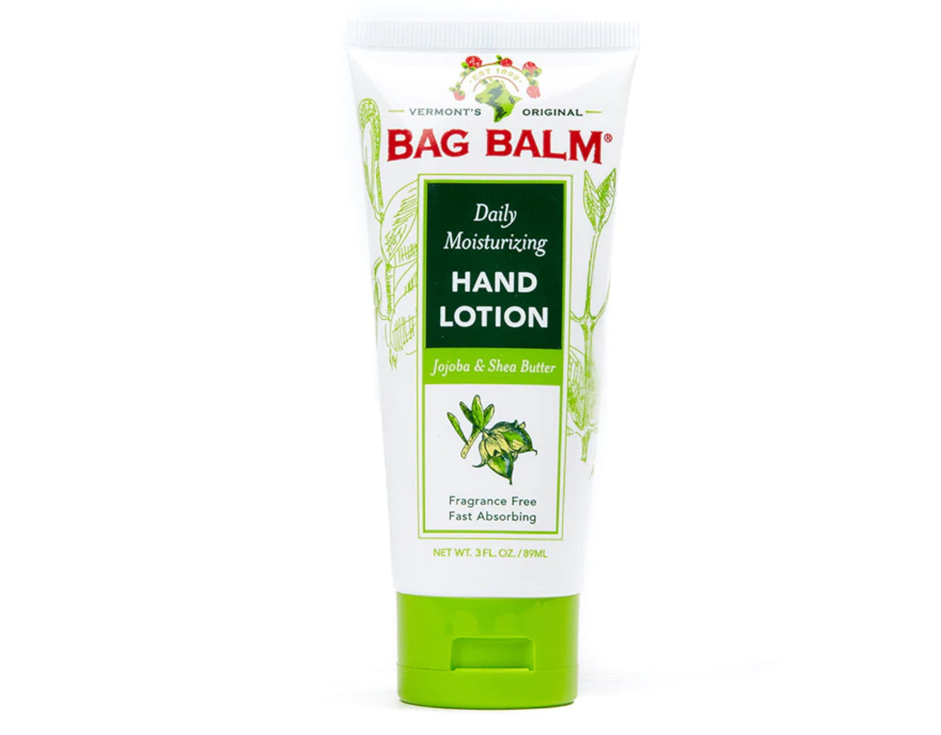 Bag Balm Vermont's Original Hand & Body Dry Skin Lotion with Shea Butter and Jojoba, Daily Hand Lotion for Dry Hands - Fragrance-Free, Non-Greasy Hand Moisturizer, Tube - 3 oz, 2 Pack
