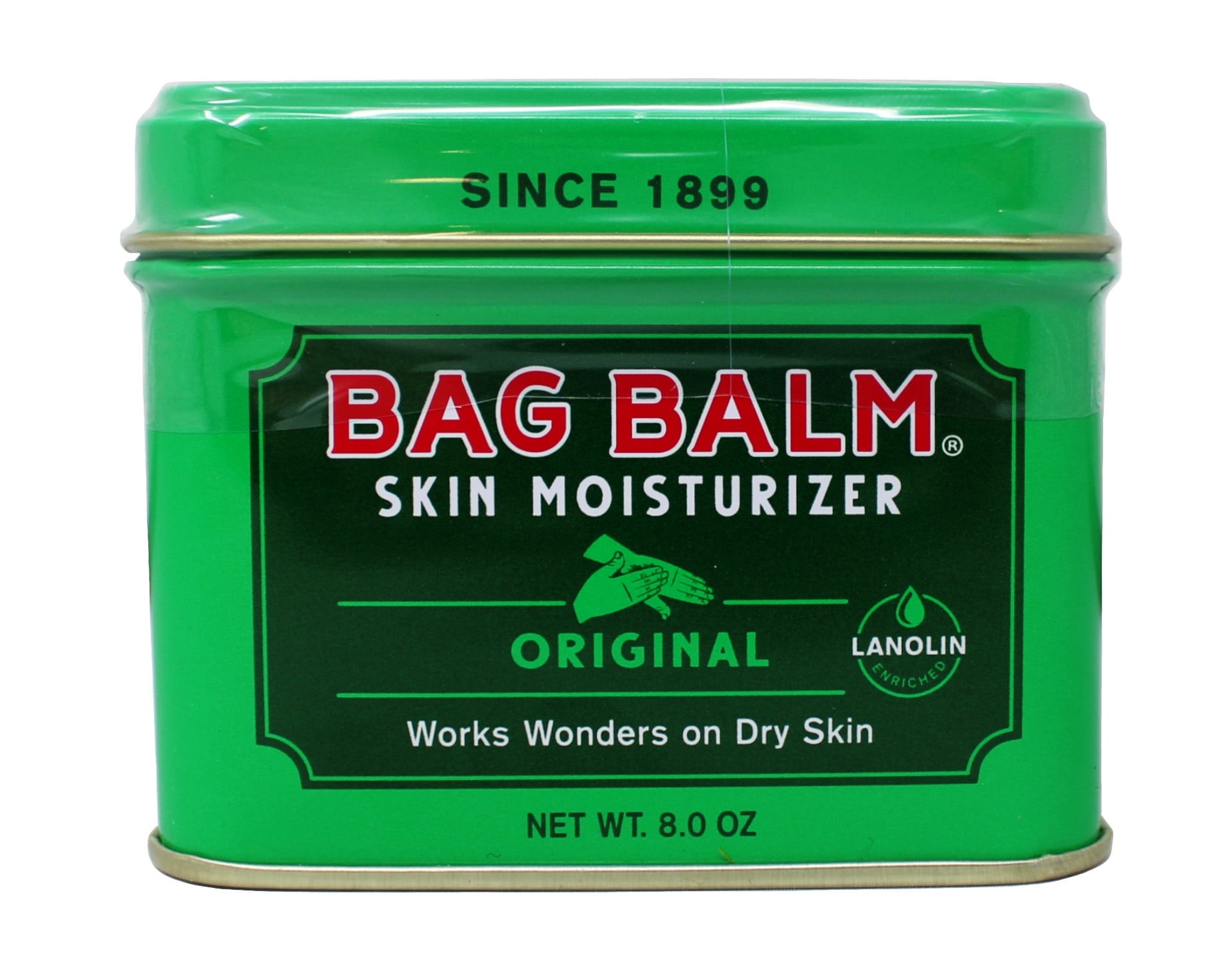 Bag Balm Vermont's Original for Dry Chapped Skin Conditions 8 Ounce Tin