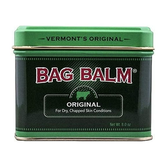 Bag Balm Vermont's Original for Cracked Hands, Dry Skin - Moisturizing Lotion Salve 8 Ounce - 2 Pack