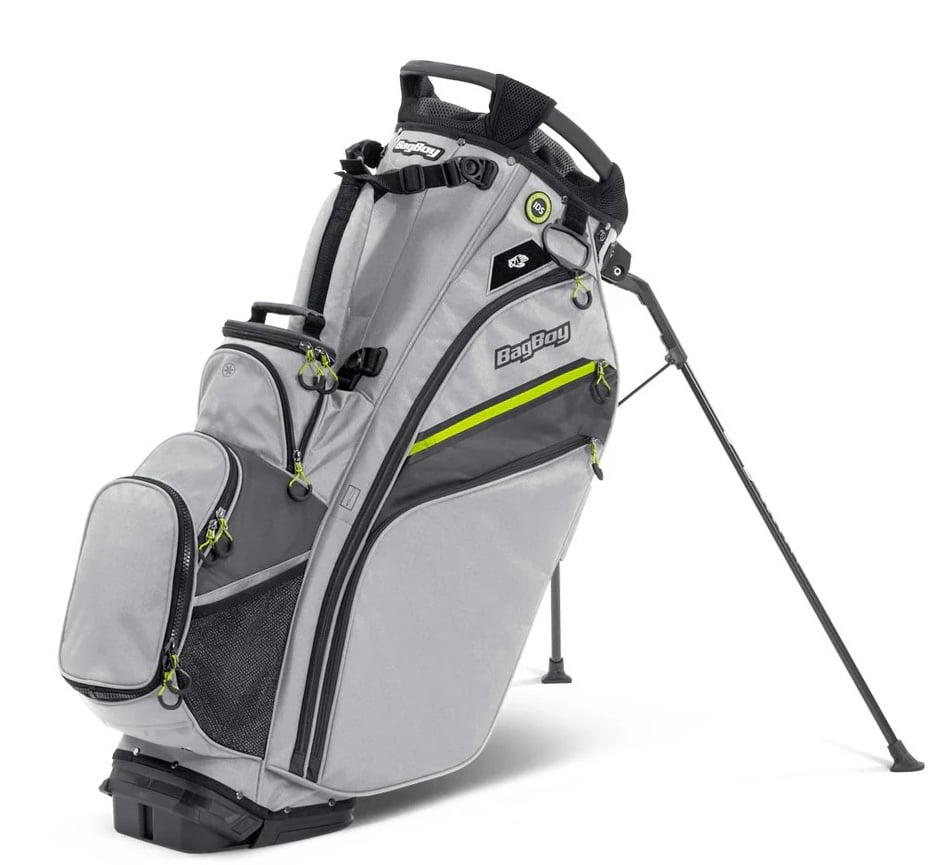 Bag Boy Golf Chiller Pro Hybrid Stand Bag Silver/Charcoal/Citrus