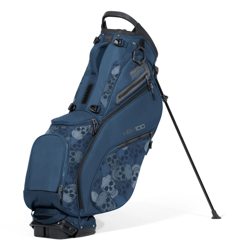 Bag Boy Golf HB-100 Stand Bag Navy Skulls