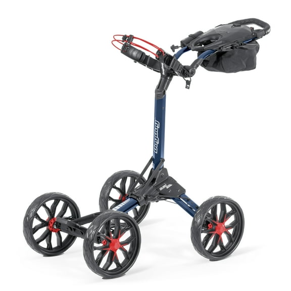 Bag Boy Golf Quad Pro 4-Wheel Push Cart Navy/Red