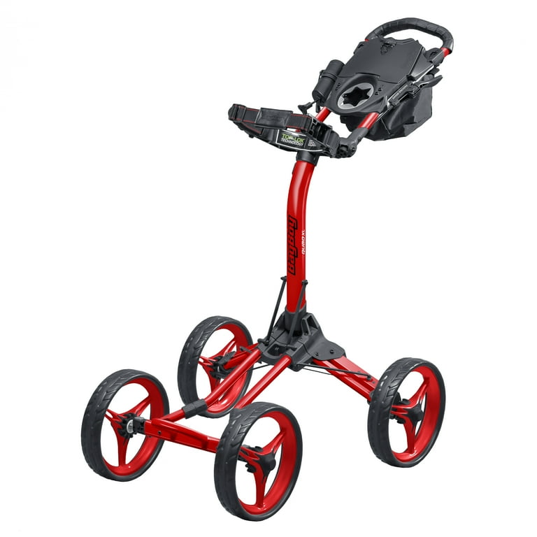 Bag Boy Golf Quad XL Push Cart, Collapsible Stand Caddy with Ball