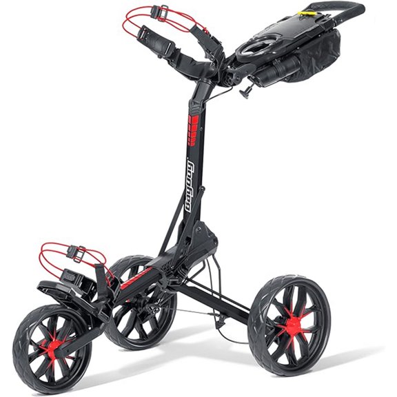 Bag Boy Golf Slimfold Black/Red Pull Cart