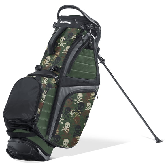Bag Boy HB-14 Hybrid Green Skulls Stand Golf Bag