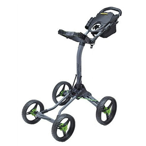 Bag Boy Golf Quad XL Push Cart Battleship Gray/Lime