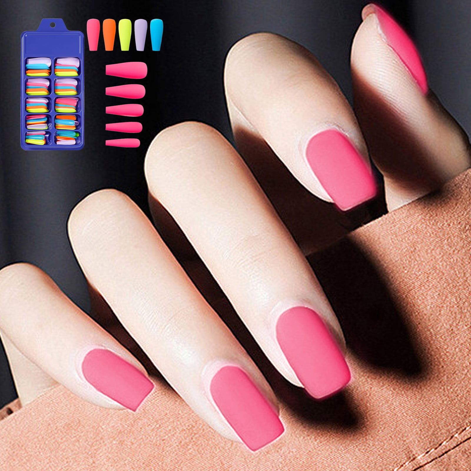 Clear Full Cover Nail Tips Extra Long Nail Acrylic Tips Coffin Oval Shaped Nail Tips Acrylic Nails Clear Curved Nail Tips Coffin on Nails Coffin Short Glossy Clear Long Nail Tips Nail Tips