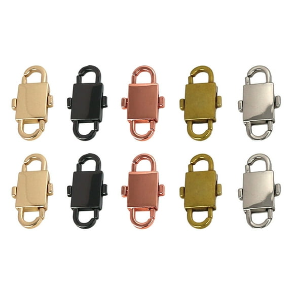 Bag Chain Buckle 10 Pcs Multipurpose Belt Buckles Compact Adjustment Zinc Alloy