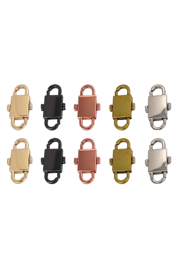 Bag Chain Buckle 10 Pcs Multipurpose Belt Buckles Compact Adjustment Zinc Alloy
