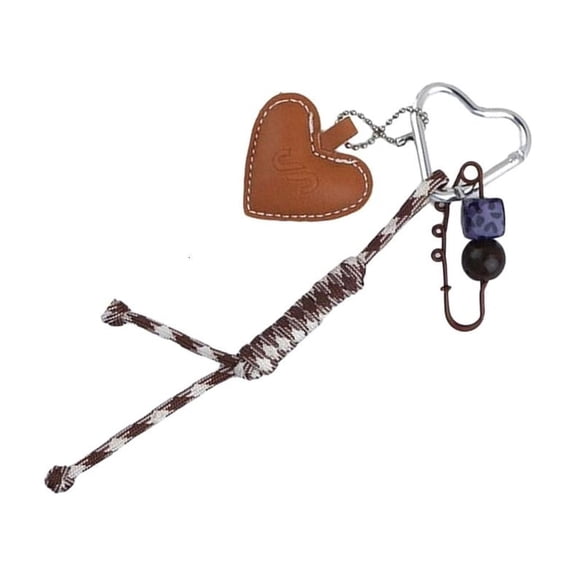 Bag Charm Braided Rope Keychain Lovely Heart Keyrings Car Key Chain Ornament