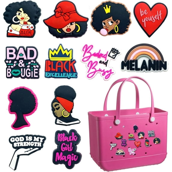 Bag Charms Compatible for Bogg Bags Accessories Decoration fits for Simply Southern Beach,Rubber Beach for Totes Accessories