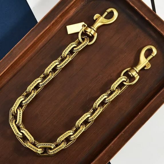 Bag Charms for Handbags, Vintage Geometric Purse Charm Extender Chain in Gold/Silver - Multi-Functional Wallet Chain & Crossbody Bag Accessory for Women, Ideal Gift for Fashion Lovers(gold)