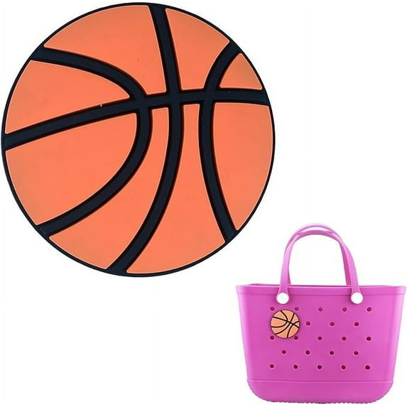 Bag Charms for Bogg Bag Accessories - Decorative Football Insert Charm for Beach Tote - Rubber Beach Bag Accessories