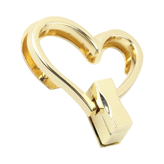 Bag Closure Purse Lock Clasps Heart Shape Bag Lock Clasp Metal Turn Lock Buckles Hardware Bag Accessories