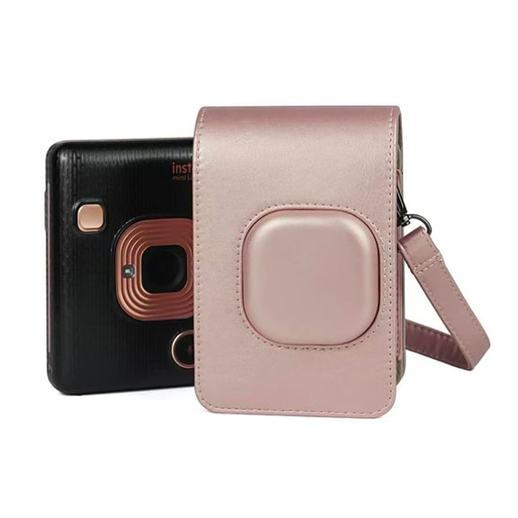 Bag Compact Size Instant Camera Case Bag PU Leather With Shoulder Strap Compatible With  Fuji  Mini LiPlay