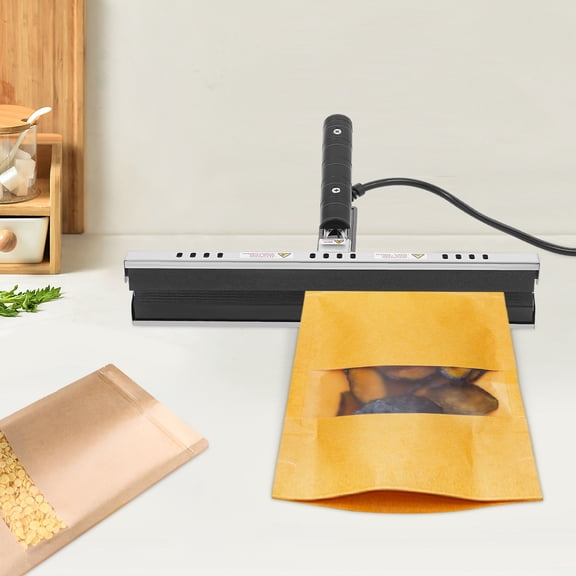 Bag Crimp Sealer, Hand Held Sealing Machine, Portable Heating Sealer For Aluminum Foil Bags, Kraft Paper Bags, Folded Edge Bags