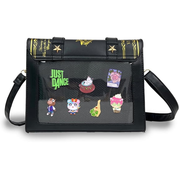 Bag Crossbody Cute Small Pin Purse Kawaii Anime Messenger Bag for Women