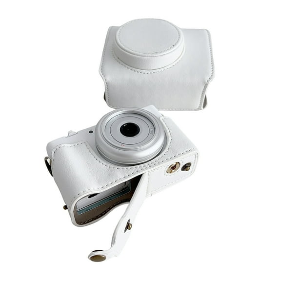 Bag Digital Camera Protective Case PU Leather Camera Storage Bag With Removable Shoulder Strap Compatible With  ZV1-F/ ZV1M2