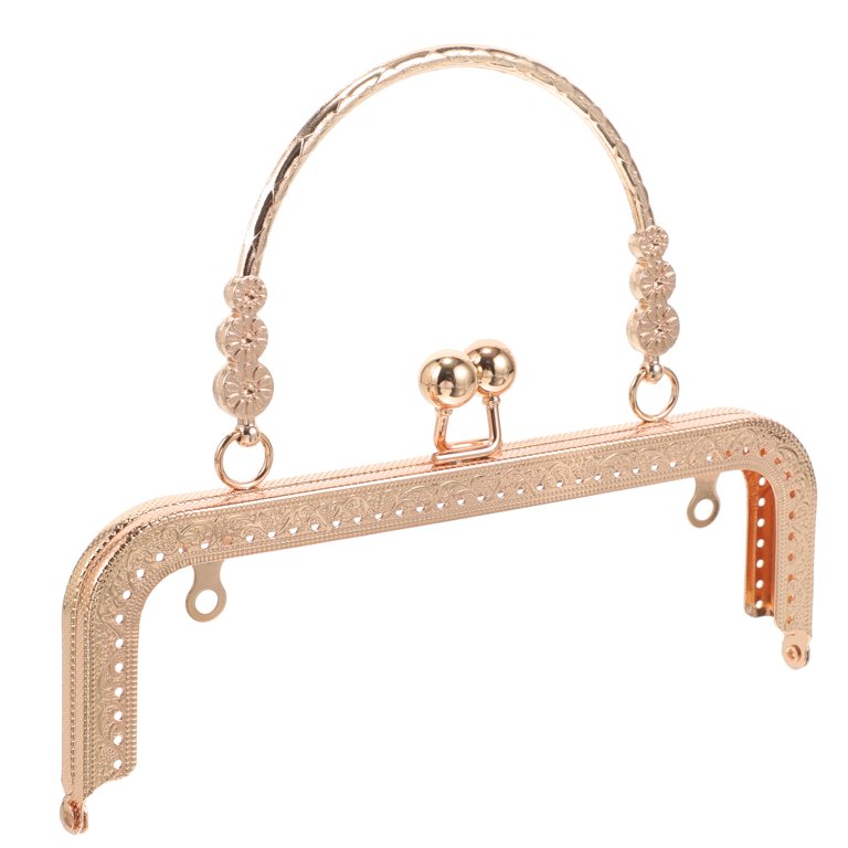 Bag Handle Replacement Hardware Accessories Vintage Lock Frame Metal Tote Handbag Repair Bags
