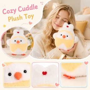 Bag Hanging Plush Charm, Valentine Stuffed Animals for Student, Valentine's Day Gift for Student, Student Stuffed Animal, 4X2.5 Inch Fluffy Little Chicken Stuffed Accessory,