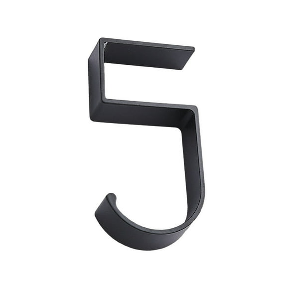 Bag Hook Portable Stable Large Load Bearing Anti-slip No Deformation Table Door Hanging Hook for Purse Headphone Holder Organizer, Durable Metal Bag Hanger for Table Desk, 1Pc(Black,3.9x1.8")