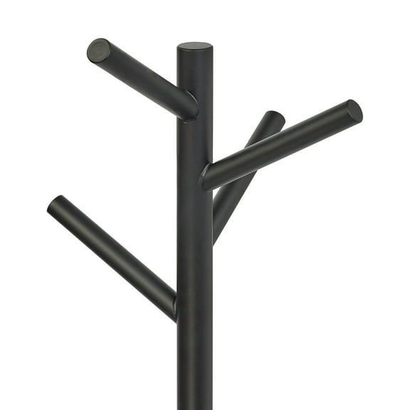 Bag Luck 36" Black Iron Bag Rack Steel Coat & Hat Stand for Home, Restaurant, Hotel, Spa, Closet, Medical & Office Use