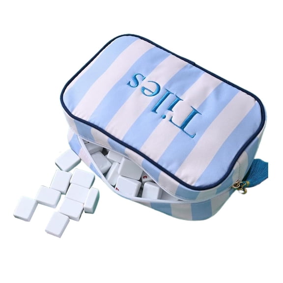 Bag for Mahjong Tiles - Portable Mahjong Carrying Pouch, American Mah Jongg Pouch - For Men Retirees Beginners Professionals Party Gatherings Home Apartment