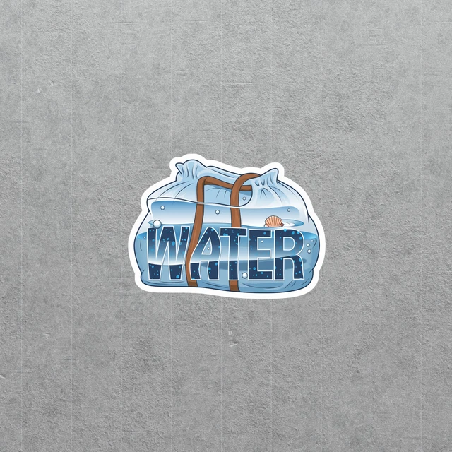 Bag Of Mostly Water Science Sticker For Water Loversphone Decal Water ...
