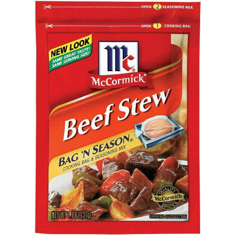 McCormick® Bag 'n Season® Swiss Steak Seasoning Mix & Cooking Bag 1 oz.  Packet, Salt, Spices & Seasonings
