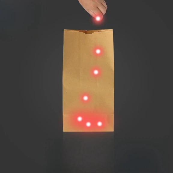 Bag O Lites Light Up Include Finger Lights Magic Tricks Red Light for Close Up Magic Toy Mentalism Bar Show Illusions Tour Games