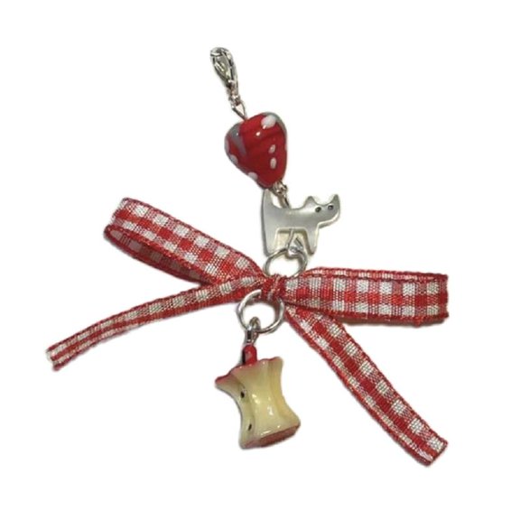 Bag Phone Cake Spoon Charm Rabbit Girl Phone Strap Lanyard Chain Keyring Jewelry