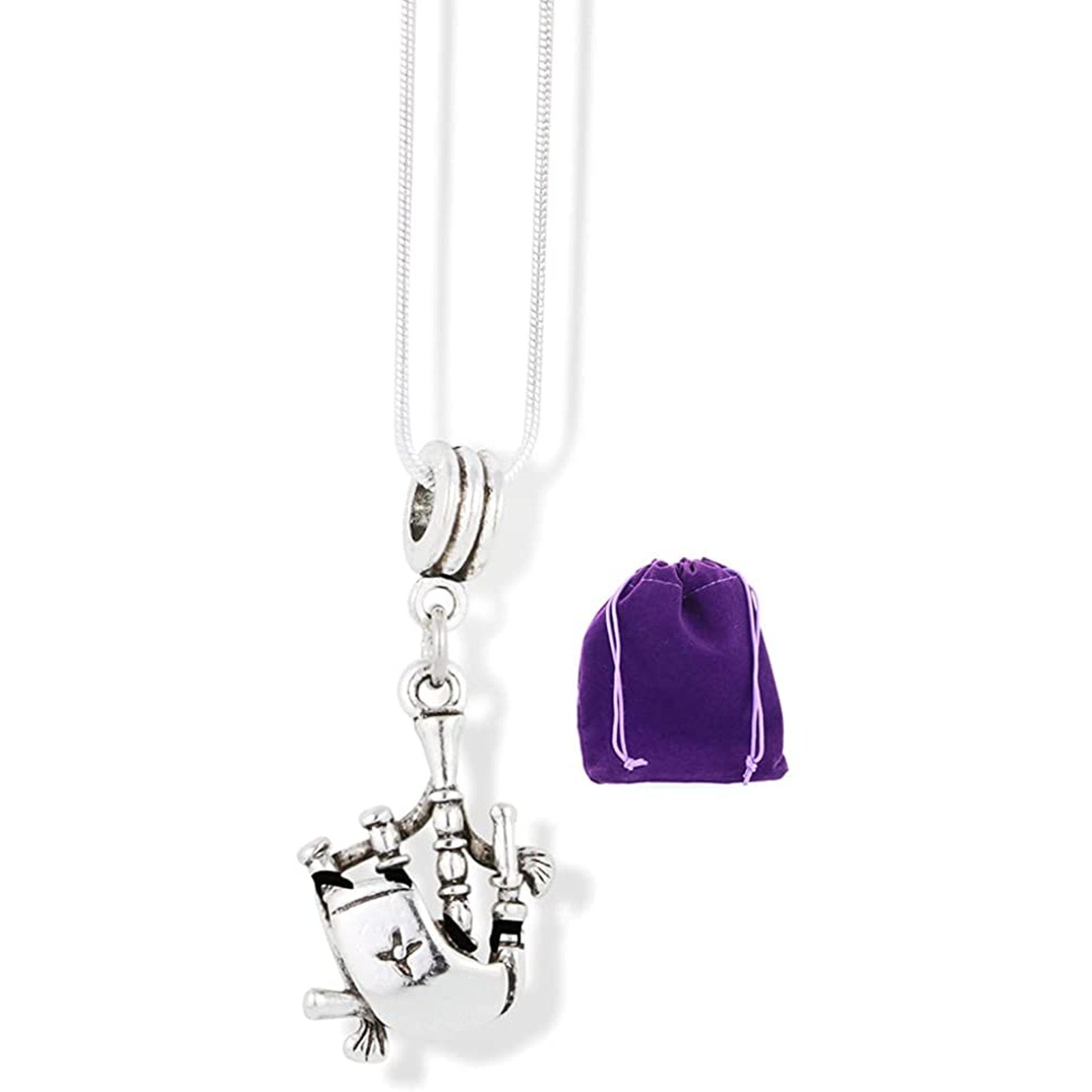 Bag Pipes Scottish Musical Instrument Charm Chain Necklace - Walmart.com