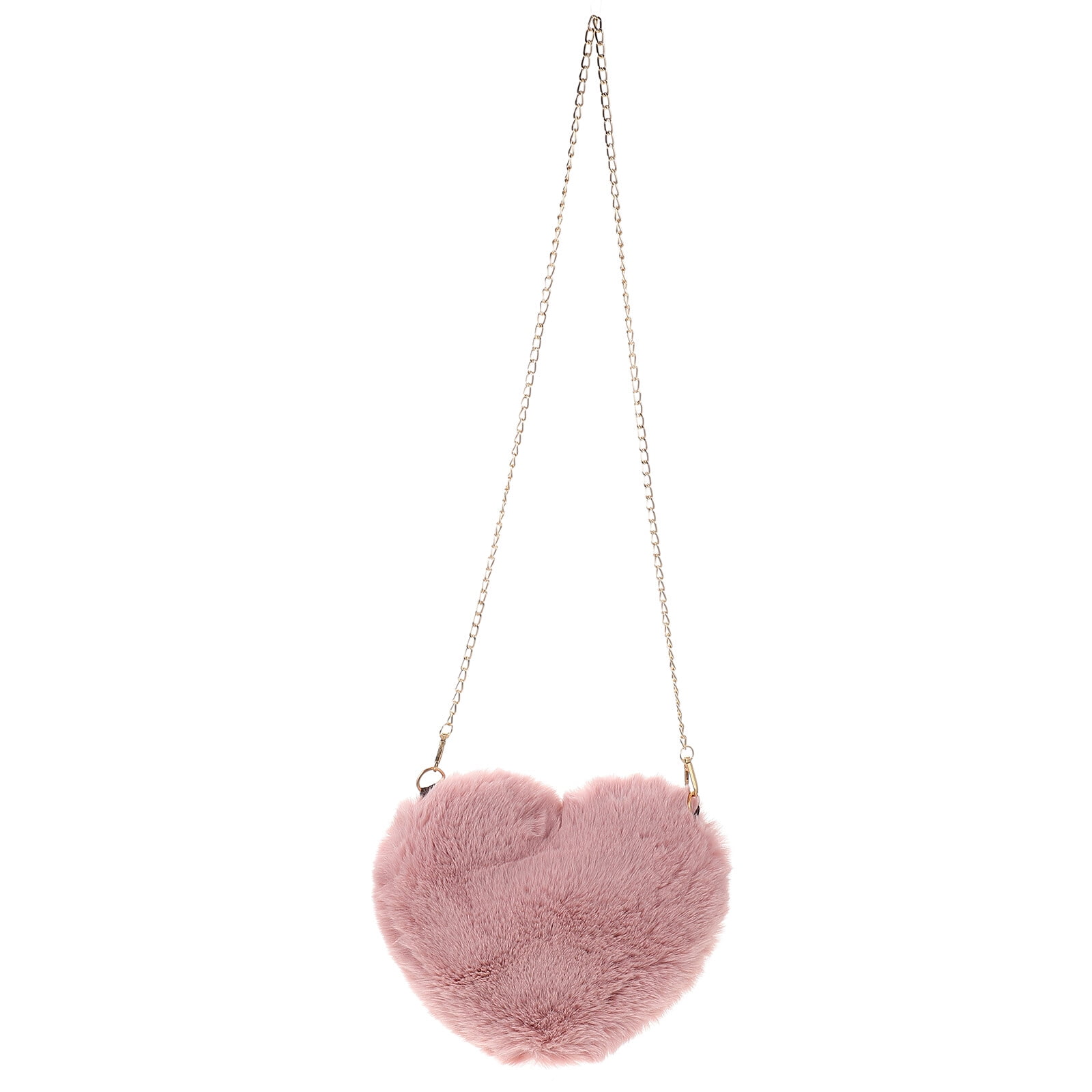 Fuzzy heart bag sale