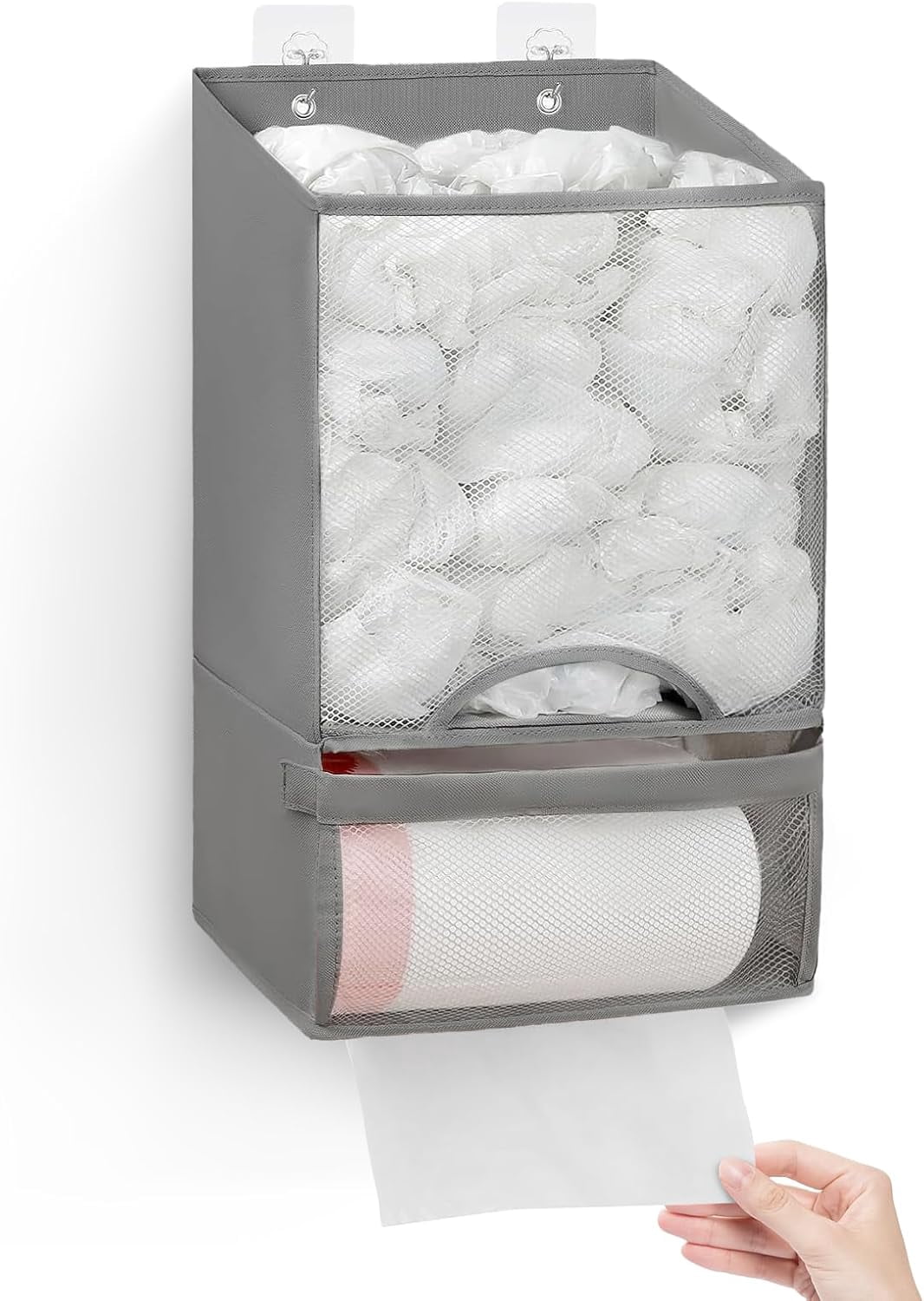 Bag Saver- Extra Large Plastic Bag Holder Dispenser, Wall Mount ...