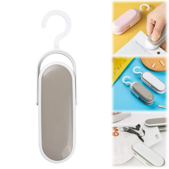 Bag Sealer 1 Packs Portable Heat Vacuum Sealers Chip Bag Sealer With Cutter 2 In 1 Heat Sealer Sealer Bag Resealer Handheld With Hook For Plastic Bags Storage