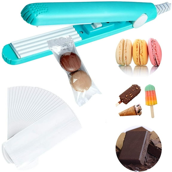 Bag Sealer Heat Seal Handheld for Food Saver, Portable Food Sealer Mini Sealing Machine for Street Nails, Tortilla Chip Bag, Popsicle Bag, Mylar Bag, Foil Bag