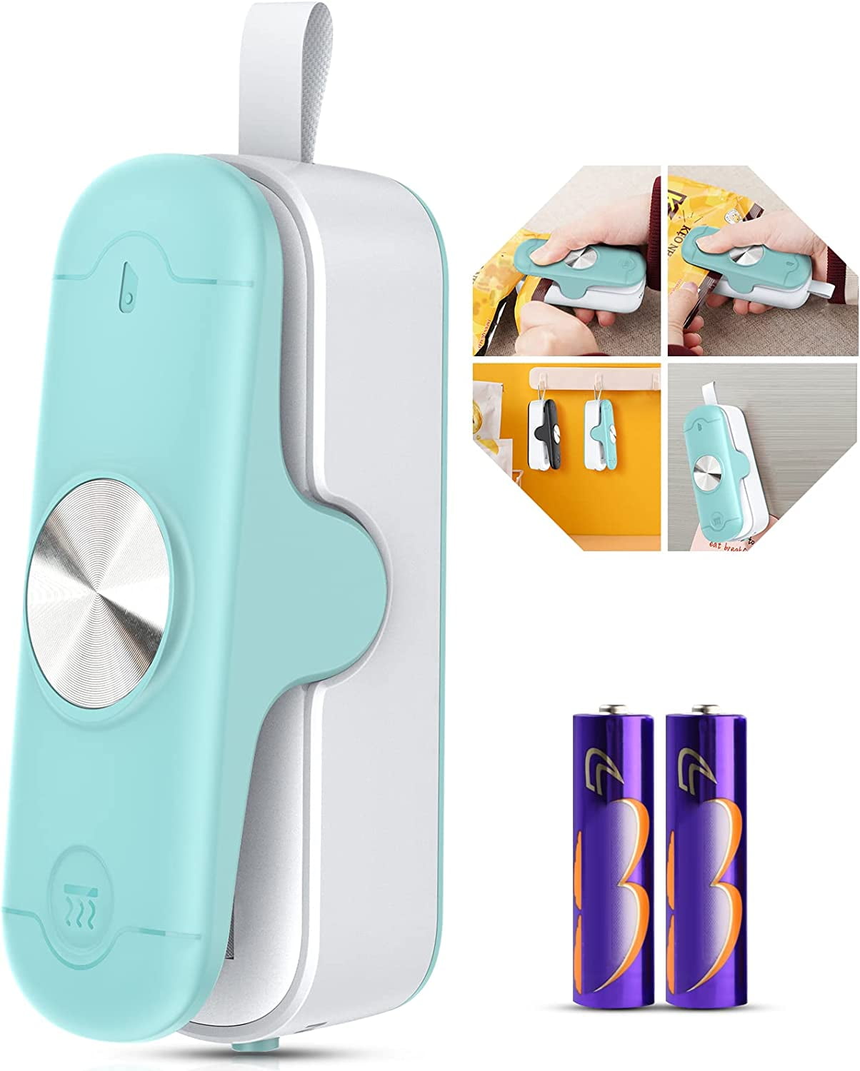 Bag Sealer, Mini Bag Sealer with Cutter 2 in 1 Heat Vacuum Sealers