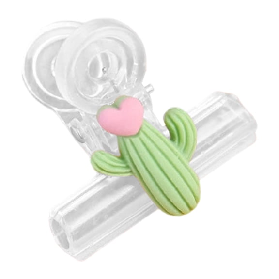 Bag Sealing Clips Cute, Kitchen Chip Clips with Spring, Reusable Food Storage Clamps, Pineapple Sunflower Design for Snack Bags, Household Organization Clips, 1 Cute Clip