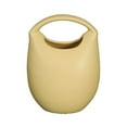 thumbnail image 1 of Bag Shaped Flower Vase Handbag Shape Ceramic Vase for Countertop Anniversary Yellow, 1 of 8