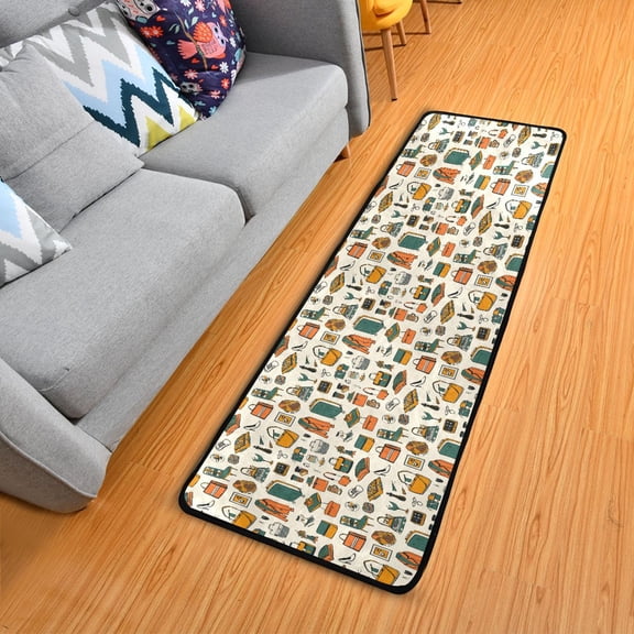 Bag Shoes Chairs Clothes Hallway Runner Rug 2'X6' Non-Slip Washable Carpet Runner Kitchen Entryway Laundry Bedroom