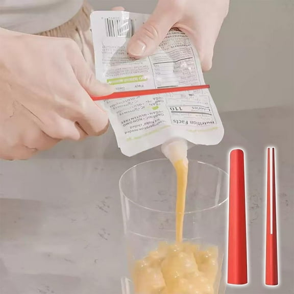 Bag Squeezer Tool for Kitchen & Outdoor | Portable Sauce & Condiment Dispenser | Durable, Easy-Clean Pouch Press | Ketchup, Mustard, Mayo | Travel-Friendly Auxiliary Tableware, Mess-Free Control