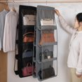 thumbnail image 1 of Bag Storage Bag Double-sided Transparent Visible 6/8 Pockets Great Load Bearing Handbag Purse Organizer Dust-Proof Wardrobe Closet Bag Hanging Holder, 1 of 7