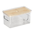 thumbnail image 1 of Bag Storage Box with Bamboo Cover Storage Box,Trash Bag Dispenser Stackable with Top – Extra Large Garbage Bag Holder & Organizer for Kitchen Laundry Room Pantry Organization and Storage, 1 of 9