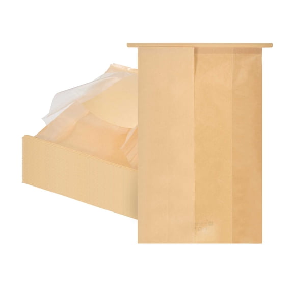 Bag Tek Kraft Paper Bakery Tin Tie Bag - with Window - 4 3/4" x 3 1/2 ...