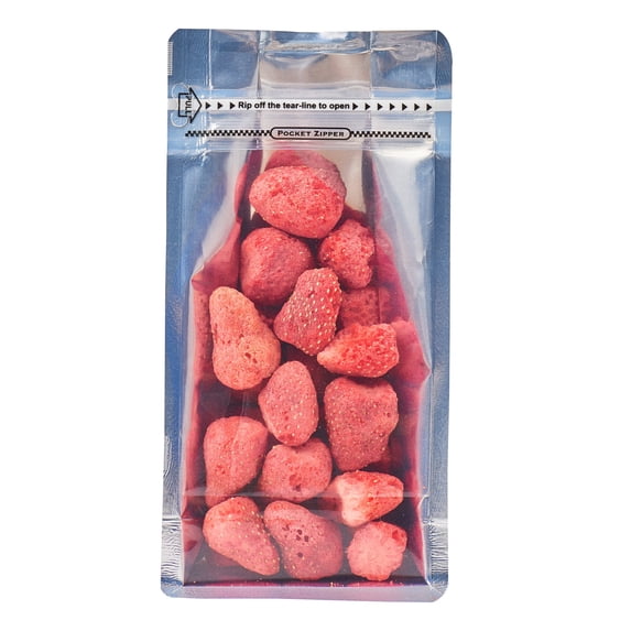 Bag Tek Red Plastic Medium Snack Bag - Double Seal , Rip Lock, Heat Sealable - 8" x 5" x 3 1/4" - 100 count box