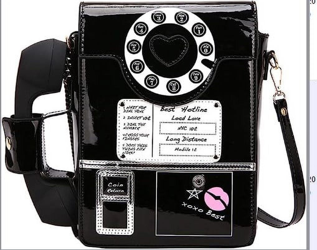 Bag Telephone Shaped Shoulder Bag Ladies Microphone Crossbody Bag Strap Purse Walmart